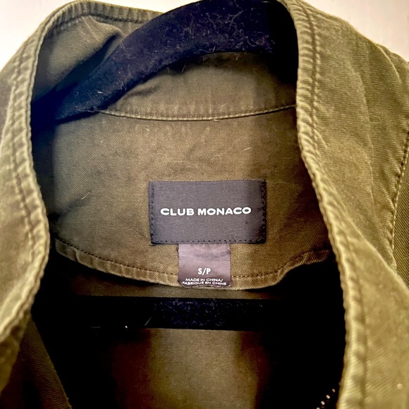 Club Monaco Military Style Utility Jacket EUC - Picture 2 of 4
